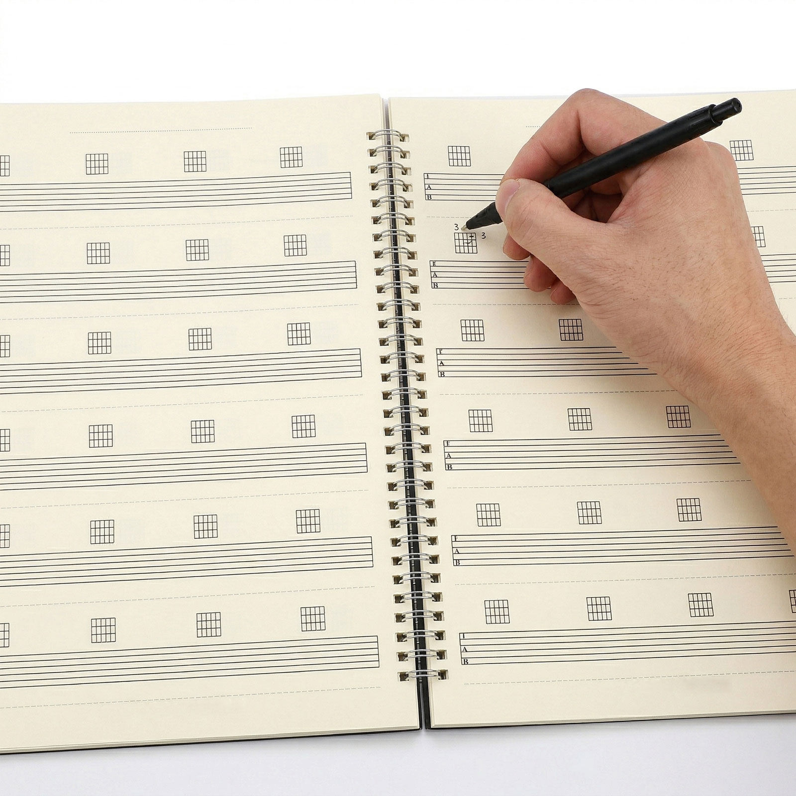 Blank Sheet Music Notebook - 2 cuadernos de partituras de guitarra,