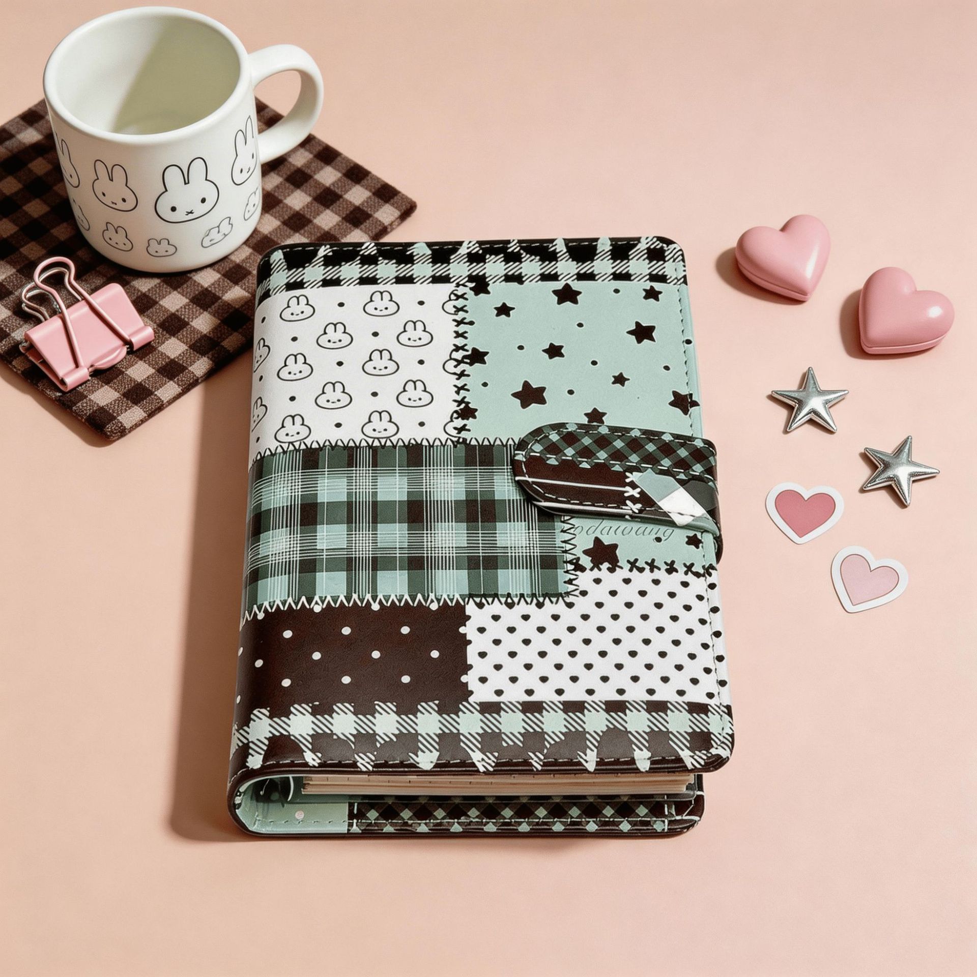 Blank Sheet Music Notebook - Cuaderno A6 verde con rejilla y
