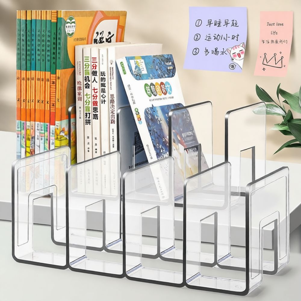 Organizador de escritorio de a - Clear Acrylic Book Stand Holder reseña y precio