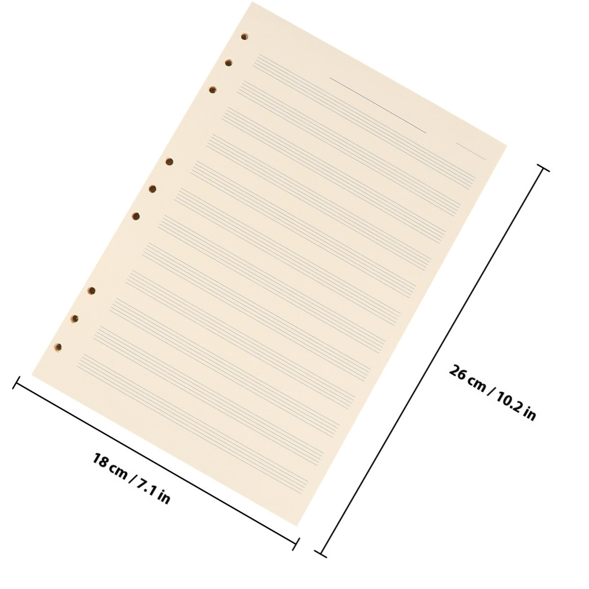 100 hojas de papel para manusc - Blank Sheet Music Notebook reseña y precio