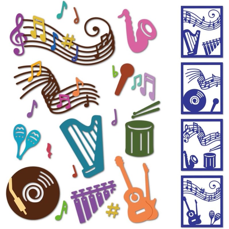 Troqueles de corte de notas mu - Blank Sheet Music Notebook reseña y precio